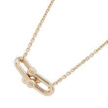 Load image into Gallery viewer, TIFFANY&amp;Co. Hardware Double Link Pendant Necklace Size Small75060726 18K Pink Gold
