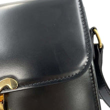 Load image into Gallery viewer, CELINE Teen Triomphe Shoulder Bag Black188423 Shiny Calf Leather
