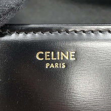 Load image into Gallery viewer, CELINE Teen Triomphe Shoulder Bag Black188423 Shiny Calf Leather
