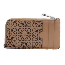 将图像加载到图库查看器中，LOEWE Coin card holder Beige107.55GK07 Leather
