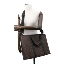 将图像加载到图库查看器中，LOUIS VUITTON Weekend tote BeigeM45734 Monogram Macassar Canvas Size PM
