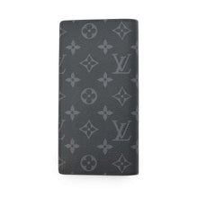 将图像加载到图库查看器中，LOUIS VUITTON Portefeuille Brazza NoirM61697 Monogram Eclipse
