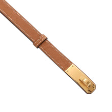 将图像加载到图库查看器中，HERMES HERMES Kelly Belt Gold Epsom
