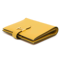 Load image into Gallery viewer, HERMES Bean compact Jaune Ambre Epsom
