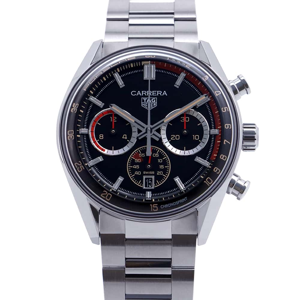 TAG HEUER Carrera Chronosprint Porsche Rally W42mm Stainless Steel Black DialCBS2015.EB0381