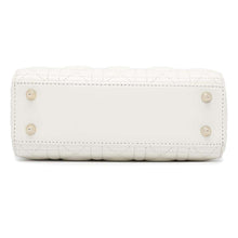 将图像加载到图库查看器中，Dior Lady Dior MY ABCDIOR 2wayHandbag WhiteM0538OCAL Lambskin Size Small
