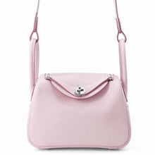 Load image into Gallery viewer, HERMES Lindy Verso Mauve Pale/New White Taurillon Lecmans Size Mini
