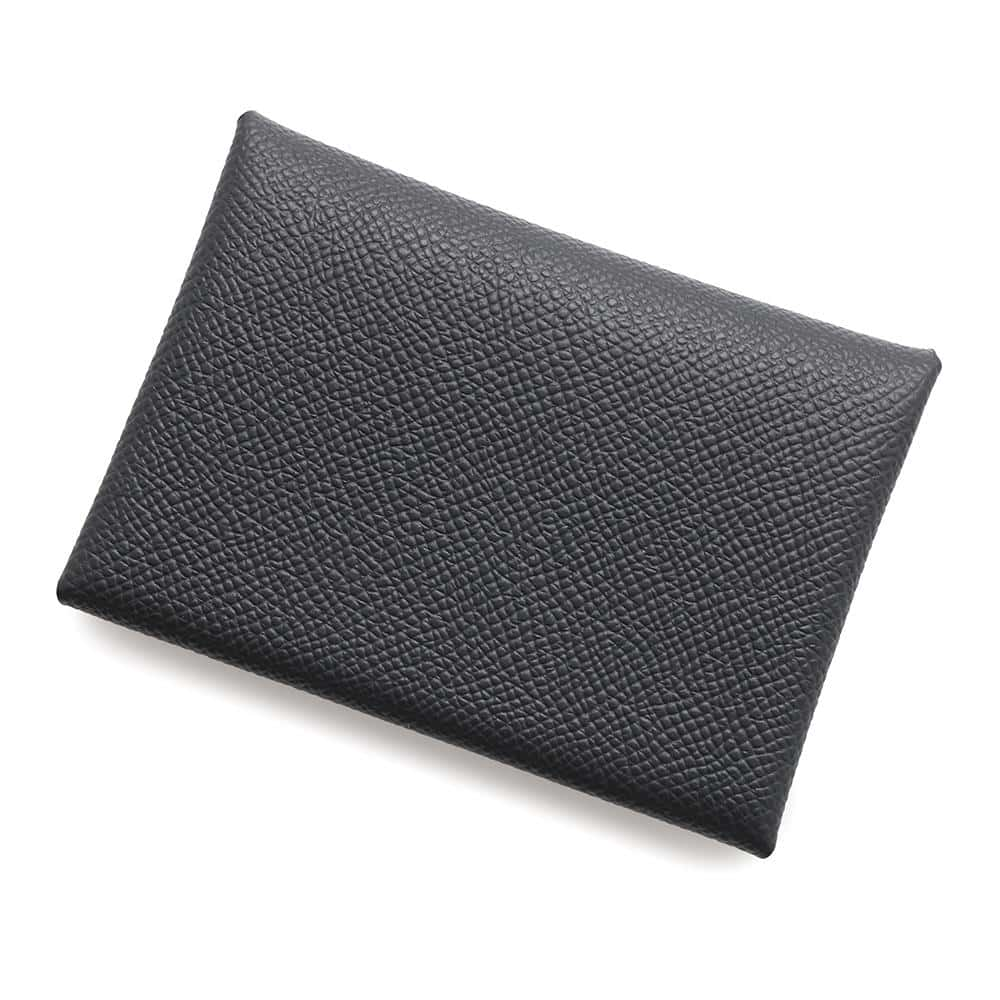 HERMES Calvi Duo Black Epsom