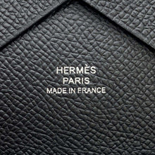 将图像加载到图库查看器中，HERMES Calvi Duo Black Epsom
