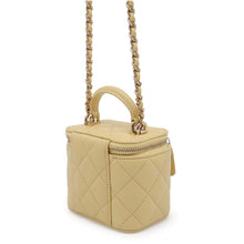 Load image into Gallery viewer, CHANEL Vanity Case YellowAP2198 Lambskin Size Small
