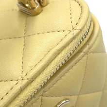 Load image into Gallery viewer, CHANEL Vanity Case YellowAP2198 Lambskin Size Small
