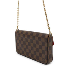 Load image into Gallery viewer, LOUIS VUITTON Felicie Pochette  RedN63032 Damier Ebene Canvas
