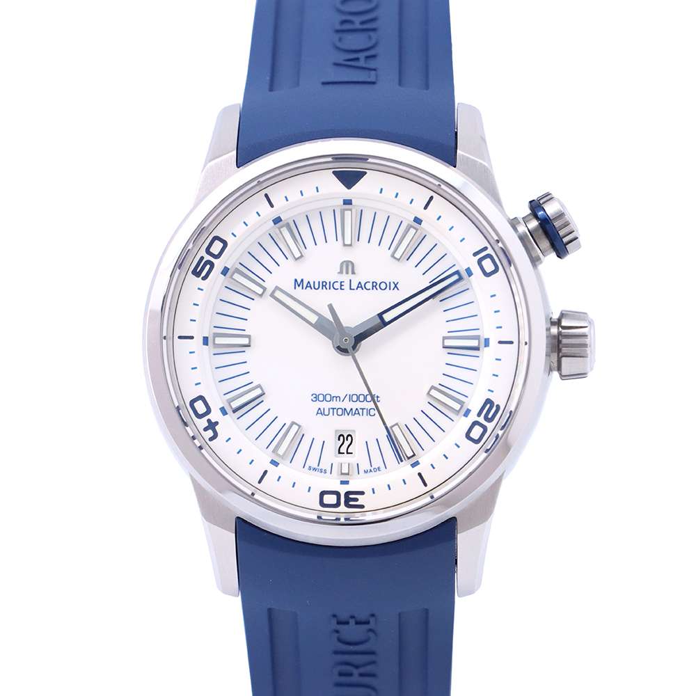 MAURICE LACROIX Pontus S diver W42mm Stainless Steel Rubber White DialPT6248-SS00L-130-4