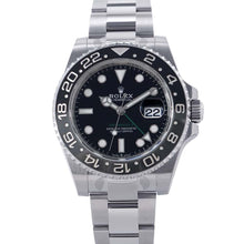 将图像加载到图库查看器中，ROLEX GMT MasterII W40mm Stainless Steel Black Dial126710GRNR
