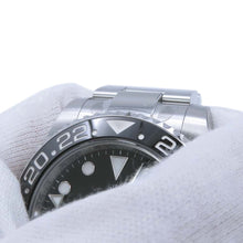 将图像加载到图库查看器中，ROLEX GMT MasterII W40mm Stainless Steel Black Dial126710GRNR
