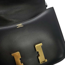 Load image into Gallery viewer, HERMES Constance Black Box Calf Leather Size 23
