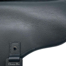 Load image into Gallery viewer, Dior Saddle Oblique Shoulder Bag Black/Navy1ADME162YKS Leather Canvas
