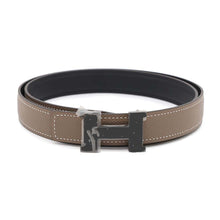 Load image into Gallery viewer, HERMES Constance Belt Size 85 Black/Etoupe Swift Leather Epsom
