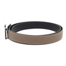 Load image into Gallery viewer, HERMES Constance Belt Size 85 Black/Etoupe Swift Leather Epsom
