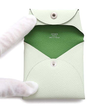 将图像加载到图库查看器中，HERMES Bastia Verso Vert Fizz/Vert Yucca Epsom
