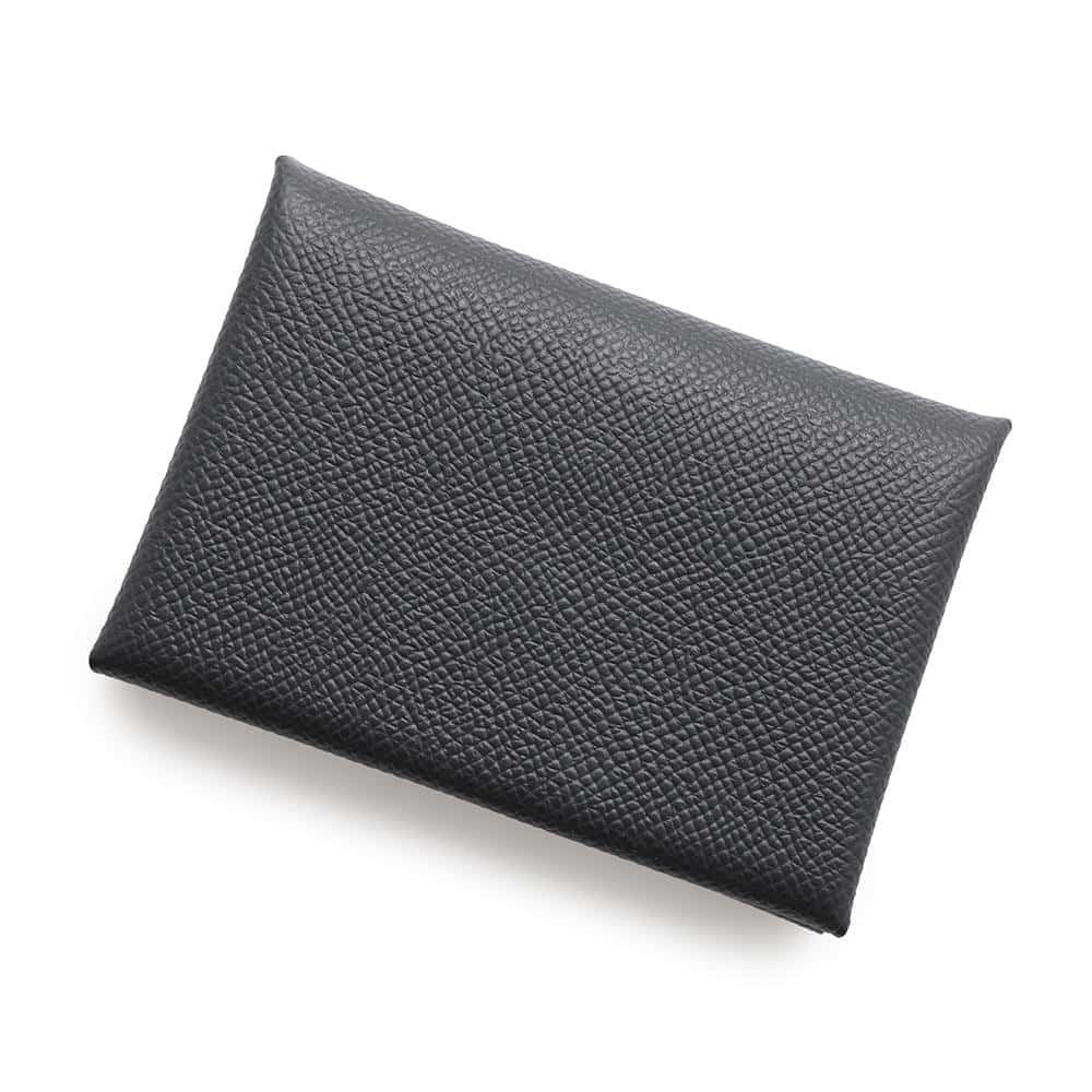 HERMES Calvi Duo Black Epsom