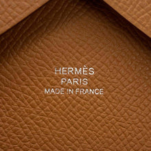 将图像加载到图库查看器中，HERMES Calvi Duo Gold Epsom
