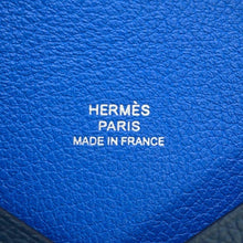 将图像加载到图库查看器中，HERMES Calvi Verso Blue Zelage/Vert Chypre Evercolor
