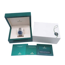 将图像加载到图库查看器中，ROLEX Datejust 36 W36mm Stainless Steel Bright Blue Dial126200
