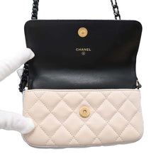 Load image into Gallery viewer, CHANEL Matelasse Chain wallet Black/Lilac/Ecru/SilverAP3247 Lambskin
