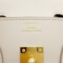 将图像加载到图库查看器中，HERMES Birkin Beton Swift Leather Size 25
