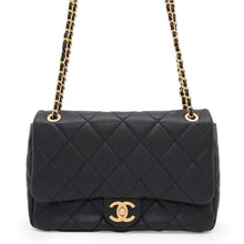 将图像加载到图库查看器中，CHANEL Mini Matelasse Flap Bag BlackAS4890 Caviar Leather
