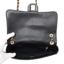 将图像加载到图库查看器中，CHANEL Mini Matelasse Flap Bag BlackAS4890 Caviar Leather
