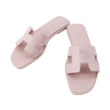 Load image into Gallery viewer, HERMES Oran Sandals Rose CancanH202230Z Leather Size 36
