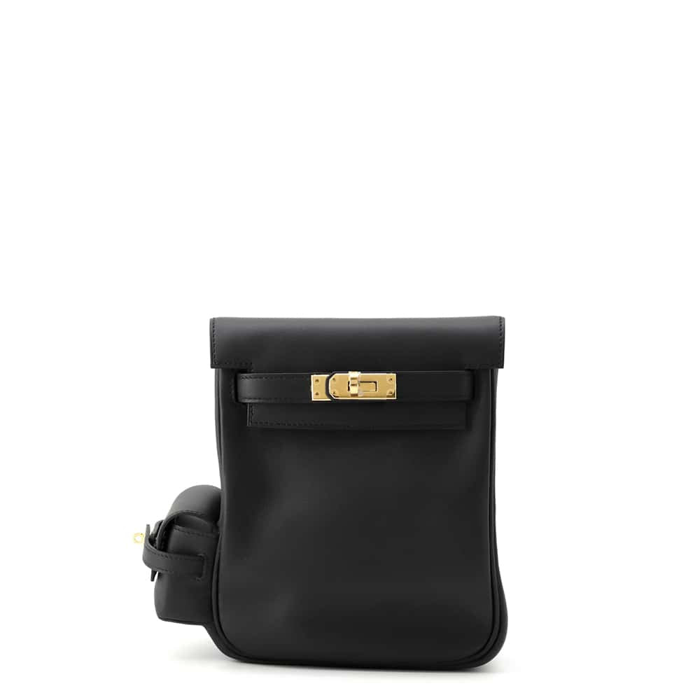 HERMES Kelly Jump Black Swift Leather