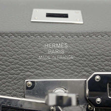 Load image into Gallery viewer, HERMES Kelly wallet long to go Gris Meyer Evercolor
