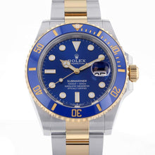 将图像加载到图库查看器中，ROLEX Submariner-Date W41mm Stainless Steel K18YG Blue Dial126613LB
