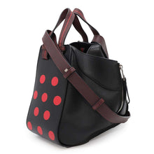 Load image into Gallery viewer, LOEWE Hammock Circle Shoulder Black/Red327.93.N60 Leather Size Small
