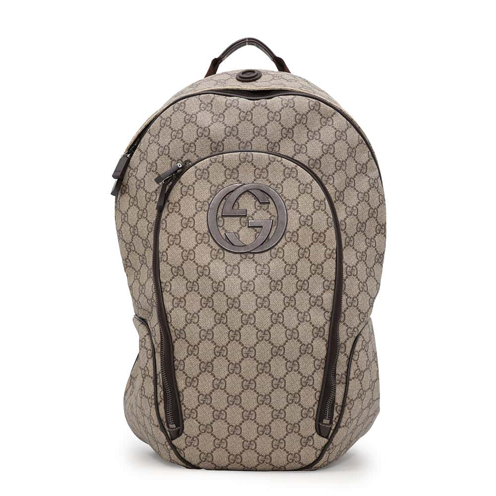 GUCCI GG logo backpack Beige223705 GG SupremeCanvas