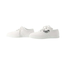 Load image into Gallery viewer, HERMES Innocent Sneakers White Canvas Leather Size 35・1/2
