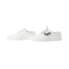 Load image into Gallery viewer, HERMES Innocent Sneakers White Canvas Leather Size 38.5
