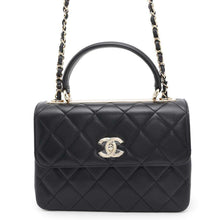 Load image into Gallery viewer, CHANEL Top handle flap Bag BlackA92236 Lambskin Size 25
