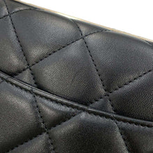 Load image into Gallery viewer, CHANEL Top handle flap Bag BlackA92236 Lambskin Size 25
