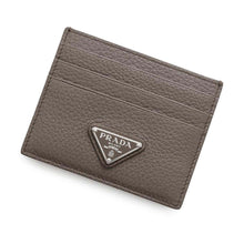 将图像加载到图库查看器中，PRADA Card Case Greige2MC025 Vittero Dino Leather
