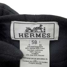 Load image into Gallery viewer, HERMES Saint-Honore beret Size 58 Black Cashmere
