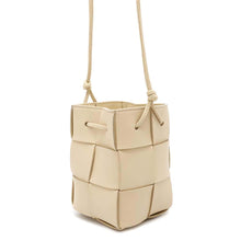 Load image into Gallery viewer, Bottega Veneta INTRECCIATO Mini Cassette Bucket Shoulder Bag Beige680217 Lambskin
