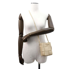 Load image into Gallery viewer, Bottega Veneta INTRECCIATO Mini Cassette Bucket Shoulder Bag Beige680217 Lambskin
