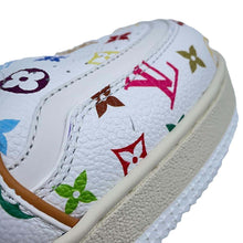 Load image into Gallery viewer, LOUIS VUITTON LV × TM LV Trainer Sneakers Blanc/Multicolor1AHEKG Calf Leather Size 8
