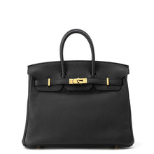 将图像加载到图库查看器中，HERMES Birkin Black Togo Leather Size 25
