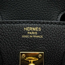 将图像加载到图库查看器中，HERMES Birkin Black Togo Leather Size 25
