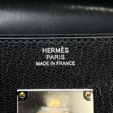 Load image into Gallery viewer, HERMES Kelly wallet long to go Black Chevre Shamqila
